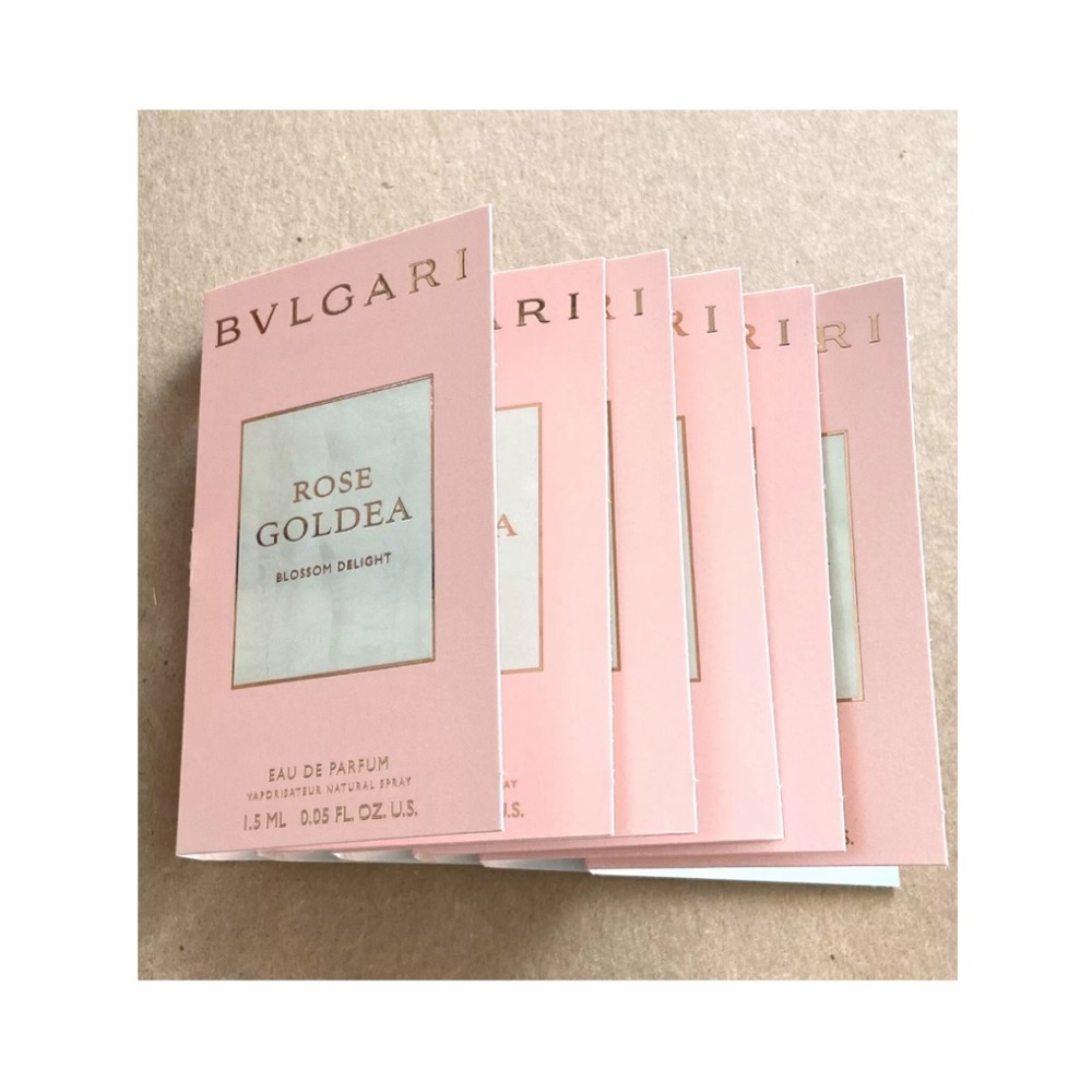 3 x Bvlgari Rose Gold Blossom Delight Eau de Parfum Samples - .05 fl oz ea. - Picture 2 of 8